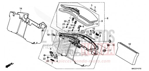 POCHE CENTRALE GL1800K de 2019